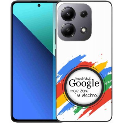 mmCase na Xiaomi Redmi Note 13 - žena ví všechno bílé pozadí – Zboží Živě