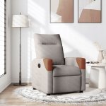 vidaXL Zvedací masážní polohovací křeslo textil 3302983 Hnědá – Hledejceny.cz