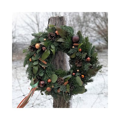 Balkonika Vánoční věnec na dveře elegán 35 cm – Hledejceny.cz
