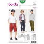 Střih Burda číslo 9354 na kalhoty pro školní děti