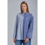 Gant D1. REL WIDE CUFF MIX STRIPE SHIRT modrá – Zboží Mobilmania