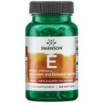 Swanson Natural Vitamin E 400 IU 100 softgelových kapslí – Hledejceny.cz