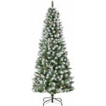 HOMCOM Umělý vánoční stromek 180 cm zelený + bílý – Hledejceny.cz