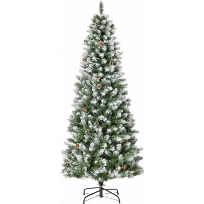 HOMCOM Umělý vánoční stromek 180 cm zelený + bílý – Hledejceny.cz