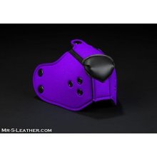 Mr. S Leather Neoprene K9 Muzzle Purple neoprenový čumák pro puppy play