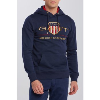 GANT ARCHIVE SHIELD HOODIE modrá