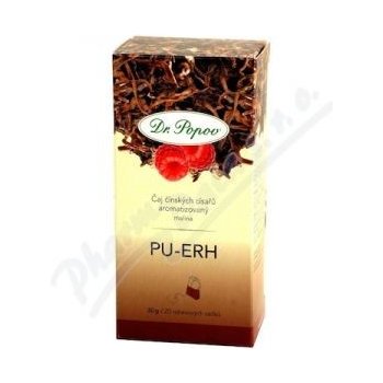 Dr.Popov Čaj Pu-Erh malina 20 x 1,5 g