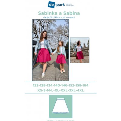de-park Papírový střih - Sabinka a Sabina vel.122-164 a XS-4XL – Zboží Mobilmania