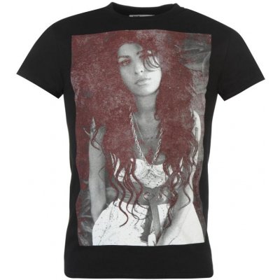 Official Amy Winehouse T Shirt Mens Chalkboard
