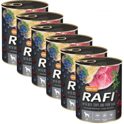 Rafi Adult GF Paté with Beef Tripe and Pork Ham 6 x 0,8 kg – Zboží Mobilmania