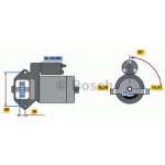 BOSCH Startér BO 0986021810 – Zboží Mobilmania