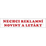 Nechci reklamní noviny a letáky, samolepka 155 x 30 x 0,1 mm – Zboží Dáma