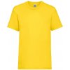Dětské tričko Fruit of the Loom dětské tričko kids Valueweight T Yellow