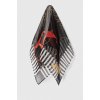 Kravata Moschino hedvábný kapesníček M3038.3347 černá