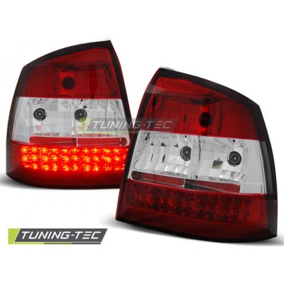 Zadní světla, lampy LED Opel Astra G, 1998-2004, čiré, červené – Hledejceny.cz
