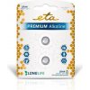 Baterie primární ETA PREMIUM ALKALINE LR44 2ks LR44PREM2