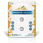 ETA PREMIUM ALKALINE LR44 2ks LR44PREM2 – Zboží Živě