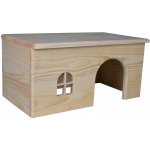 Dřevěný domek TRIXIE se rovnou střechou pro králíky 40x20x23cm – Zbozi.Blesk.cz