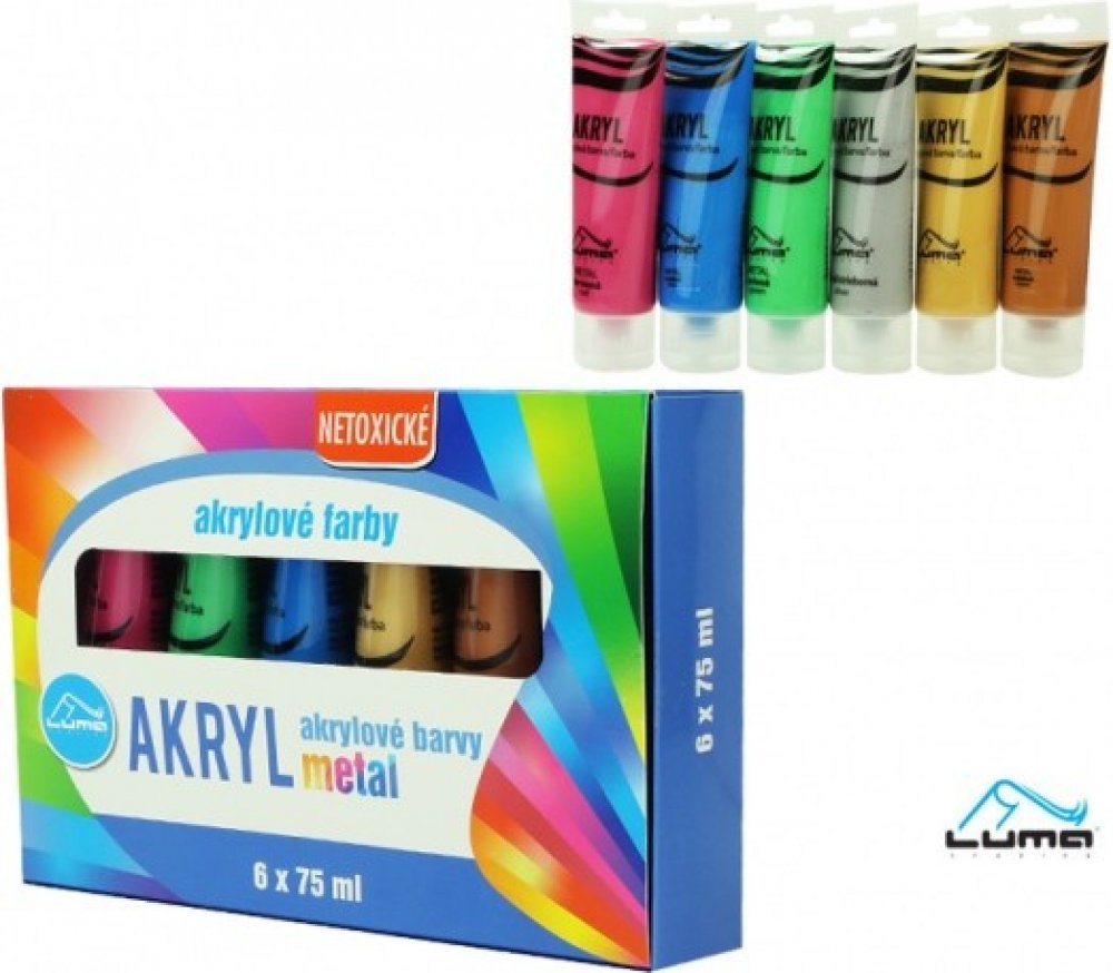 Luma Barvy akrylové sada 6 barev 75ml | Srovnanicen.cz