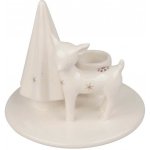 Anděl Přerov Svícen se srnou porcelánový 10,5 x 9 x 10,5 cm – Hledejceny.cz
