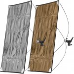 Odrazný panel 70x90 cm zlatý stříbrný, rychlorozkládací – Zboží Živě