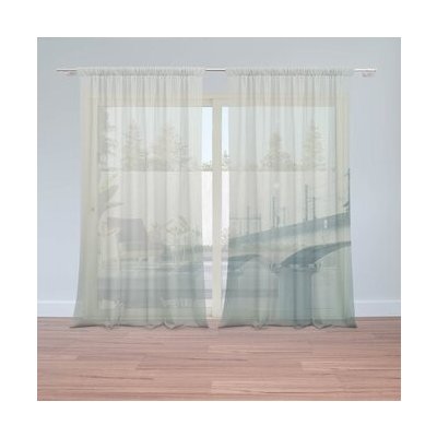 Sablio Záclony Železniční most: 2ks 150x250cm – Hledejceny.cz