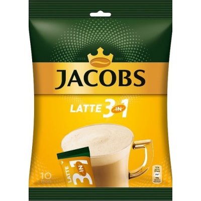 Jacobs 3v1 Latte 10 x 12,5 g – Zboží Mobilmania