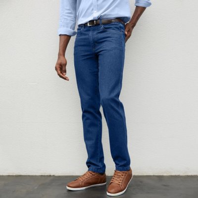Blancheporte džíny s elastickým pasem modrá – Zboží Mobilmania