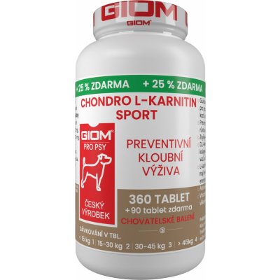 Giom pes Chondro L-karnitin Sport 360 tbl – Hledejceny.cz