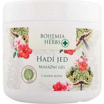 Bohemia Herbs Hadí jed masážní gel se syntetickým hadím jedem 600 ml