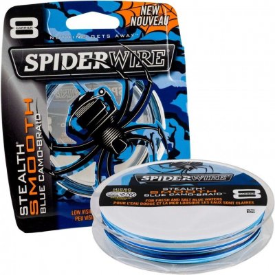 SpiderWire Šňůra StealthSmooth8 150m 0,29mm 26,4kg Blue camo – Zboží Mobilmania
