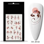 BIO nails vodolepka 30124 ornament se stříbrným glitrem – Zboží Mobilmania