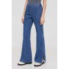 Dámské klasické kalhoty United Colors of Benetton dámské kalhoty zvony high waist 4AC6DF027 modré