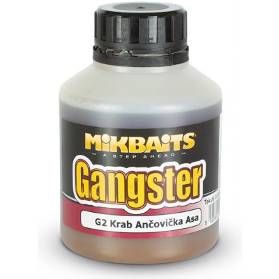 MikBaits Gangster Booster G2 Ančovička & Krab & Asa 250 ml