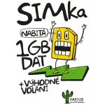 SIM karta KAKTUS (T-Mobile) - kredit 100Kč / 1GB dat – Zboží Živě