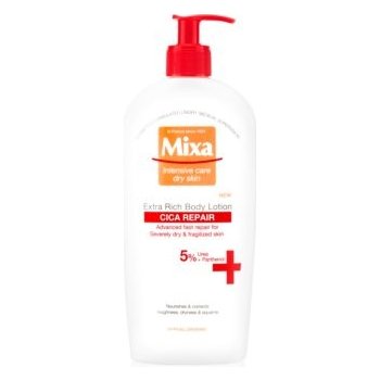 Mixa bohaté tělové mléko pro citlivou pleť Cica Repair (Extra Rich Body Lotion) 400 ml