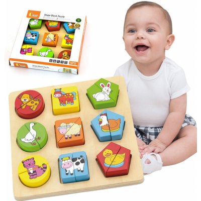 Viga puzzle vkládačka zvířata – Zboží Dáma