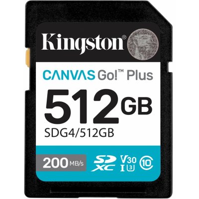 Kingston SDXC 512GB Canvas Go Plus SDG4/512GB – Zboží Živě