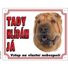 Stickers Výstražná plastová tabulka na plot Šarpej