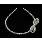 Perličková čelenka s mašlí – Sleviste.cz