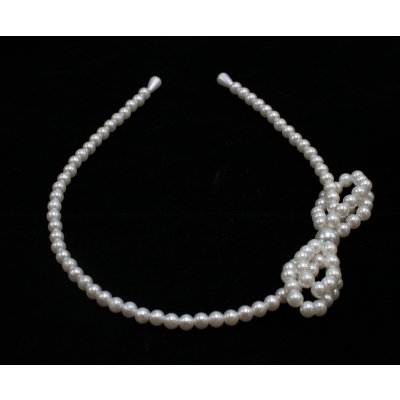 Perličková čelenka s mašlí – Sleviste.cz