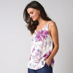 Top s potiskem rostlin režná/růžová – Hledejceny.cz