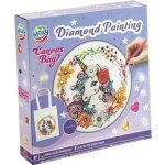 GRAFIX Diamantové malování Plátěná taška Jednorožec 25x31 cm – Sleviste.cz