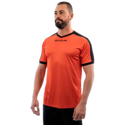 Givova Revolution sada 15 fotbalových dresů oranžová/černá (kód 0110)