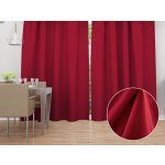 Biante Sametový závěs Velvet Premium SVP-049 Jahodově červený - šířka 135 cm 135x200 cm – Hledejceny.cz
