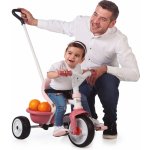 Smoby s volnoběhem Be Move Tricycle Pink s vodicí tyčí a EVA koly růžová – Zboží Mobilmania