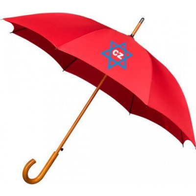 Deštník davidova hvězda RED