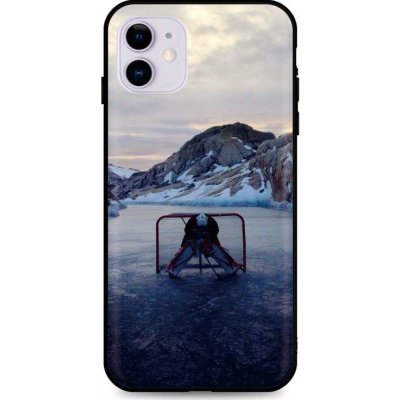 Pouzdro TopQ iPhone 11 silikon Hockey Goalie
