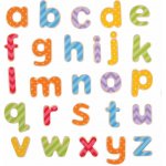 Bigjigs Toys Magnetická barevná abeceda (malá písmena) – Zboží Dáma