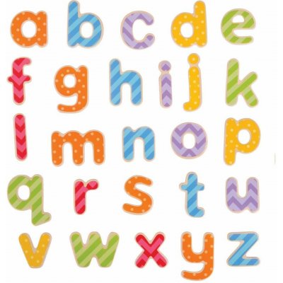 Bigjigs Toys Magnetická barevná abeceda (malá písmena) – Zboží Dáma